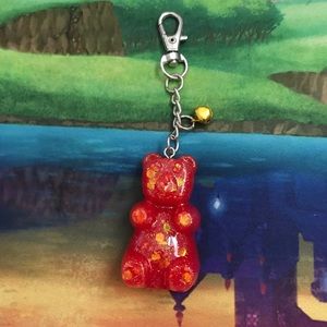 Red Gummy Bear Keychain